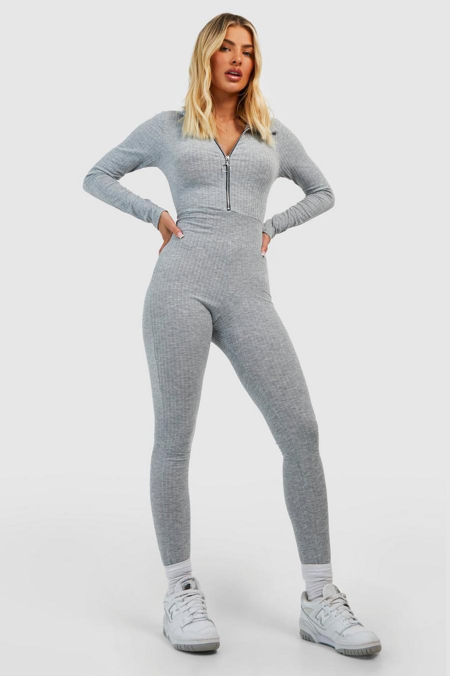 Cheap Women's Glossy Long Sleeve Jumpsuit Solid Stretch Full