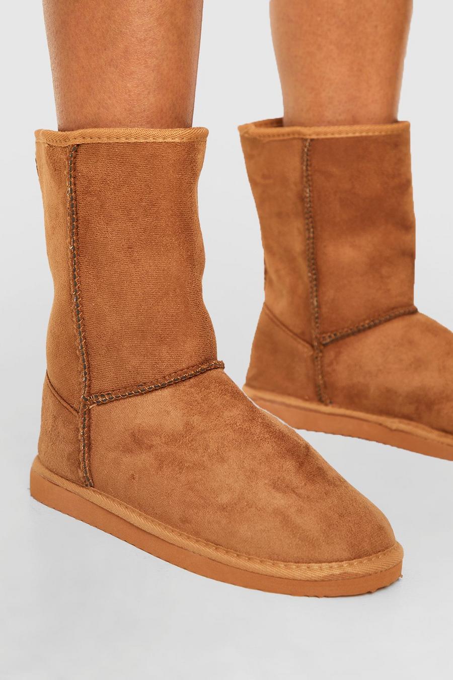 Tan brun Cosy Shoe Boots image number 1