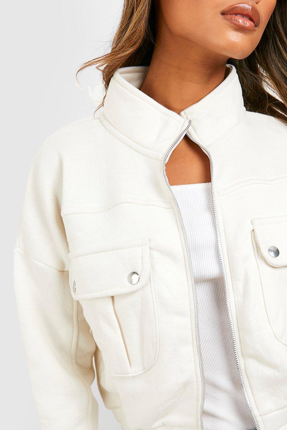 Boohoo shop white jacket