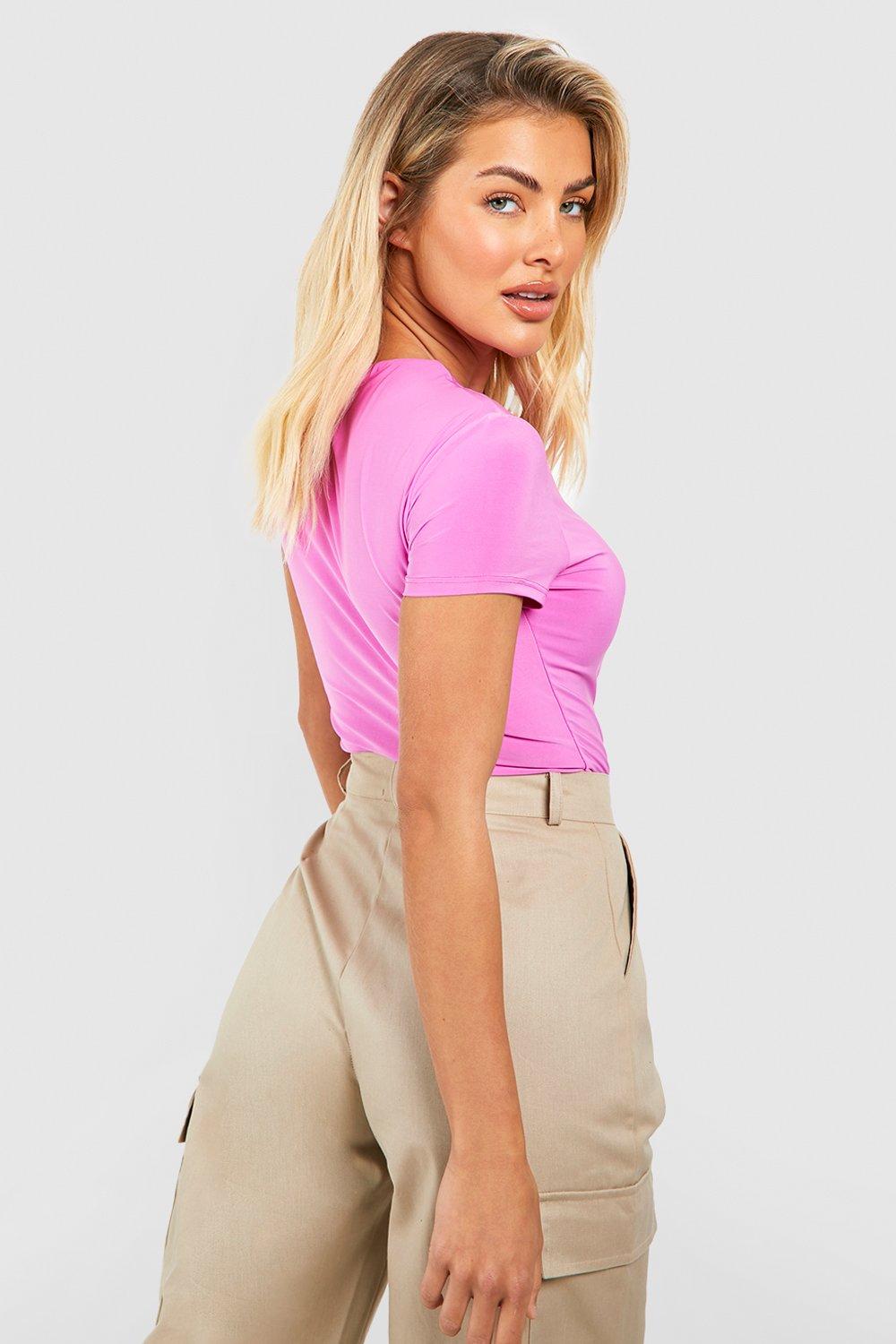 Slinky Short Sleeve Crop Top