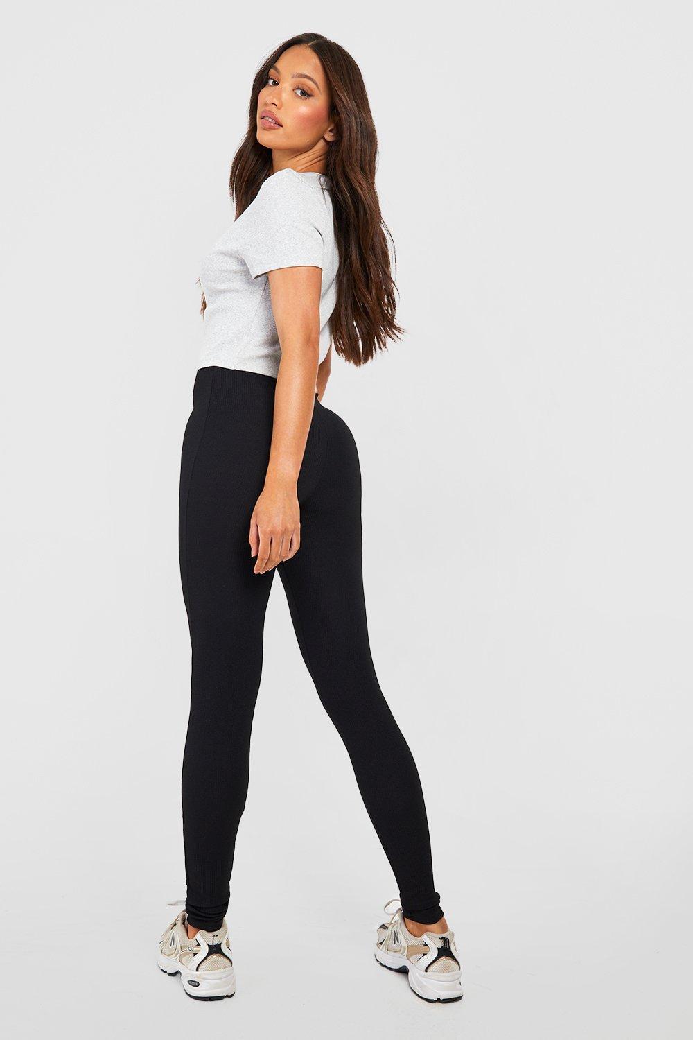 Tall Ripple Rib High Waisted Leggings