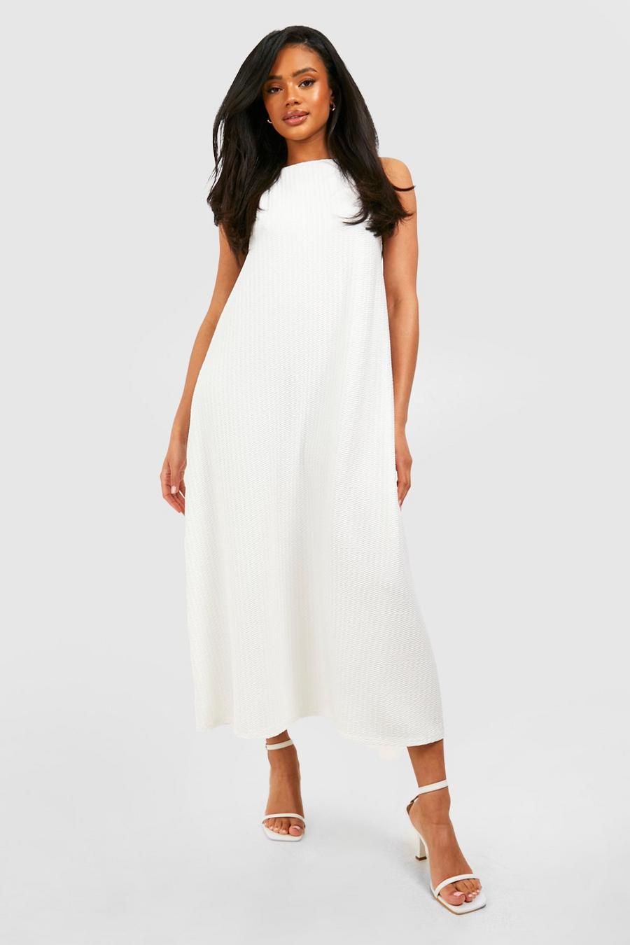 Strukturiertes Kleid, Ivory blanc