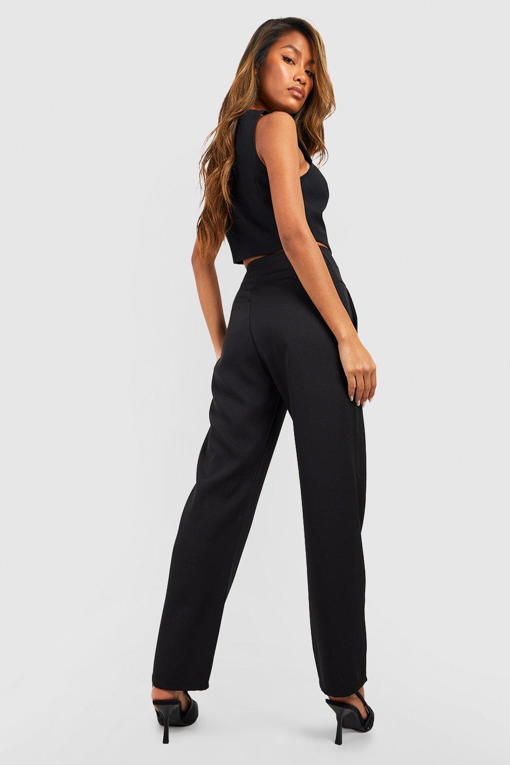 High Waisted Pants Women, Tapered Trousers Womens, Cigarette Pants