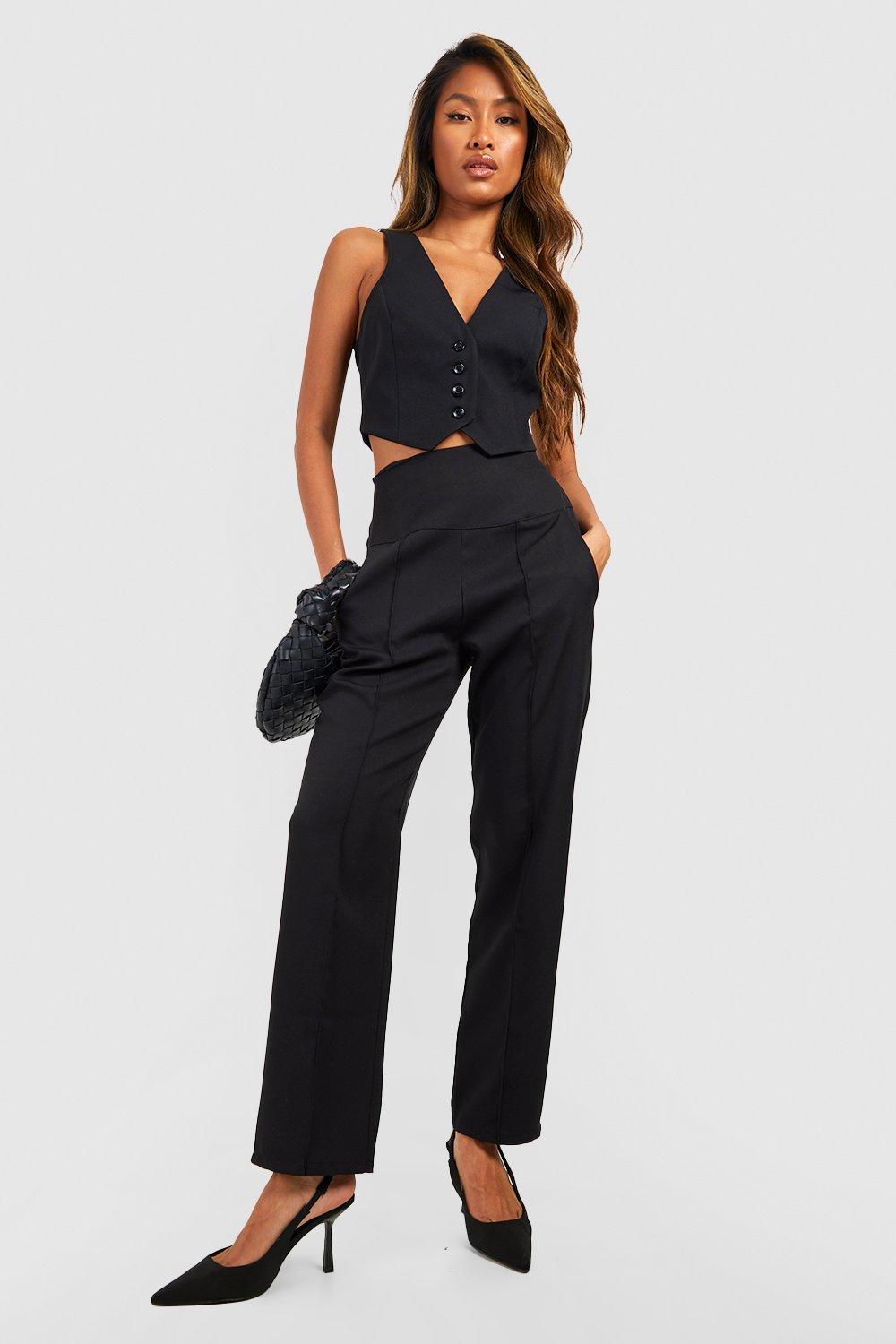 Buy High Waisted Pants Women, Tapered Trousers Womens, Cigarette