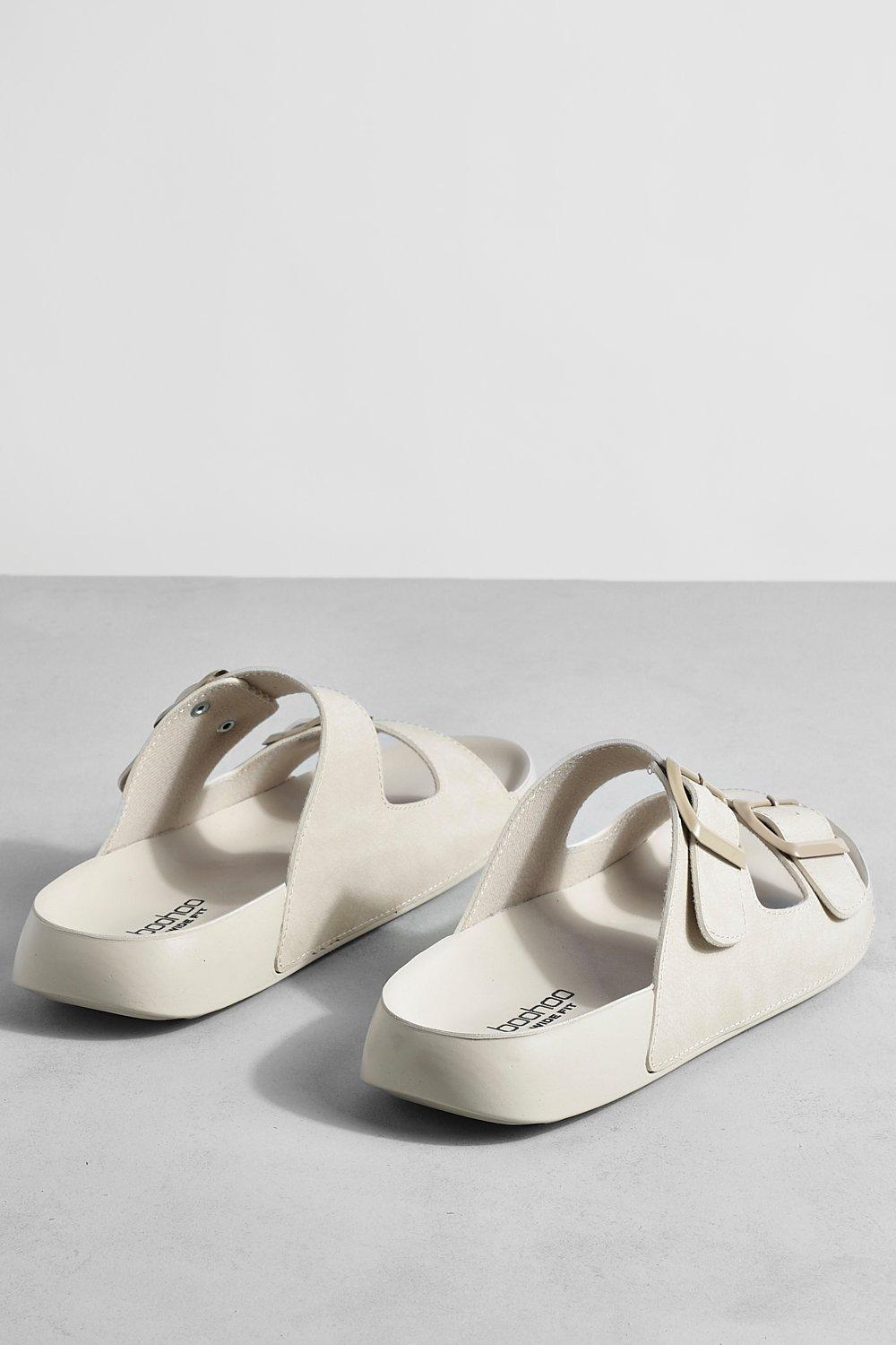 Boohoo hot sale white sandals