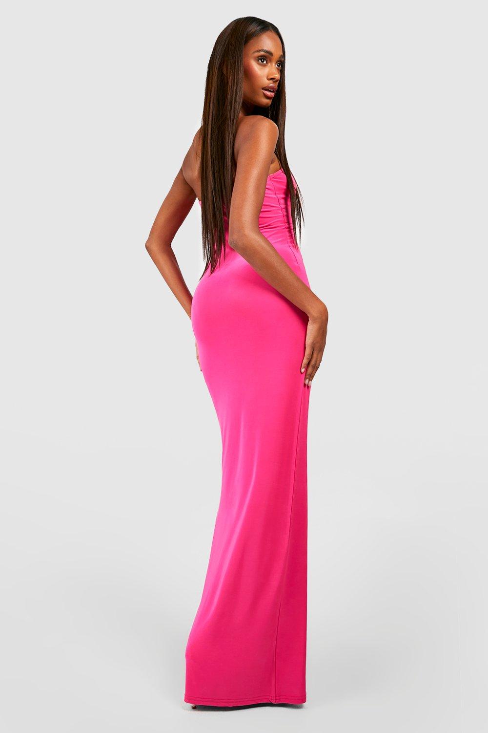 PATLOLLAV Plus Size Maxi Dress for Women Sexy Buttons Side Slit