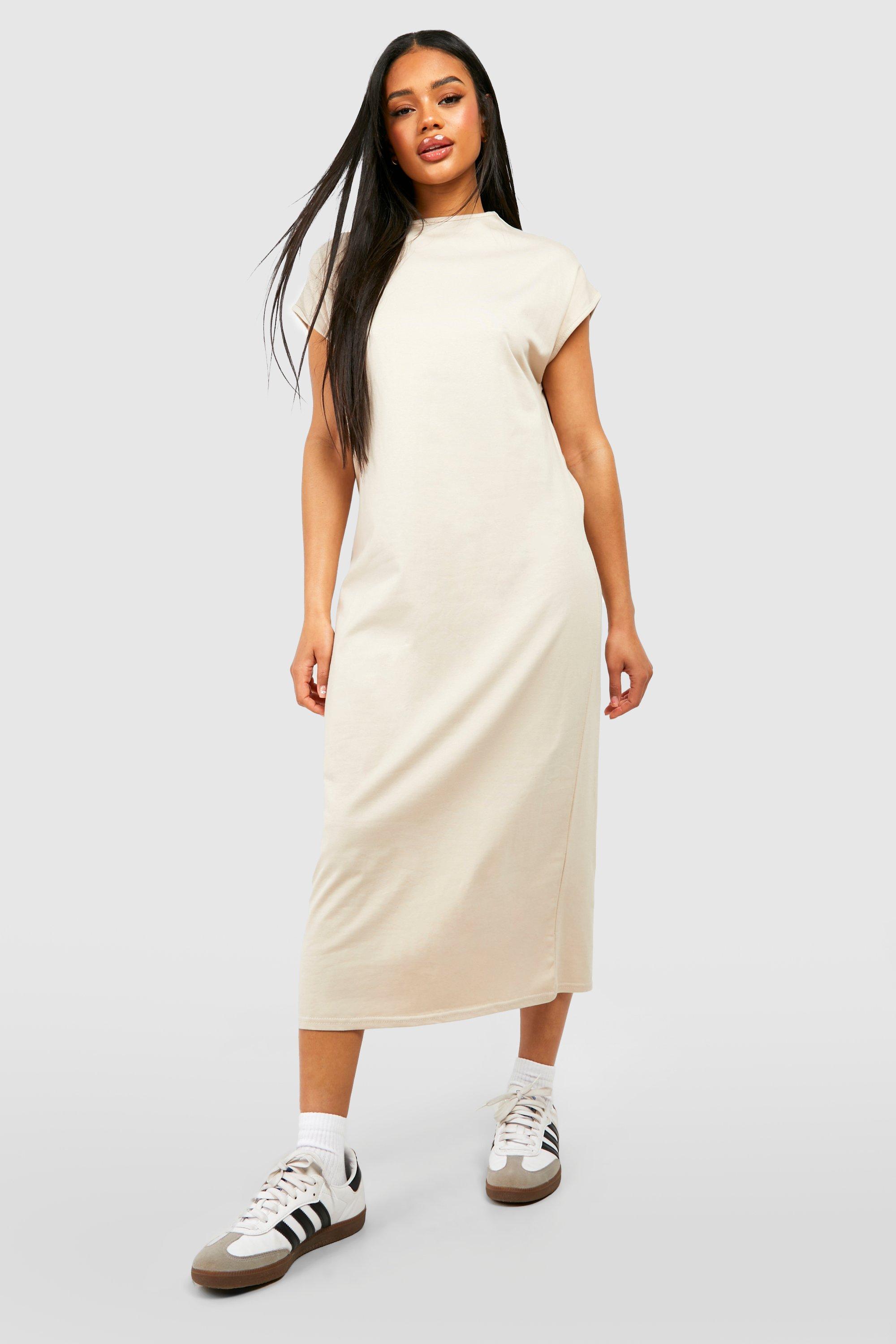 Cotton T-Shirt Midi Dress | boohoo USA