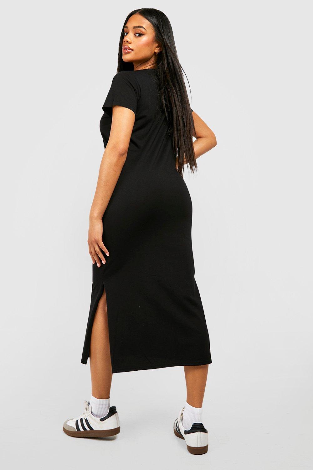 Cotton t 2025 shirt midi dress