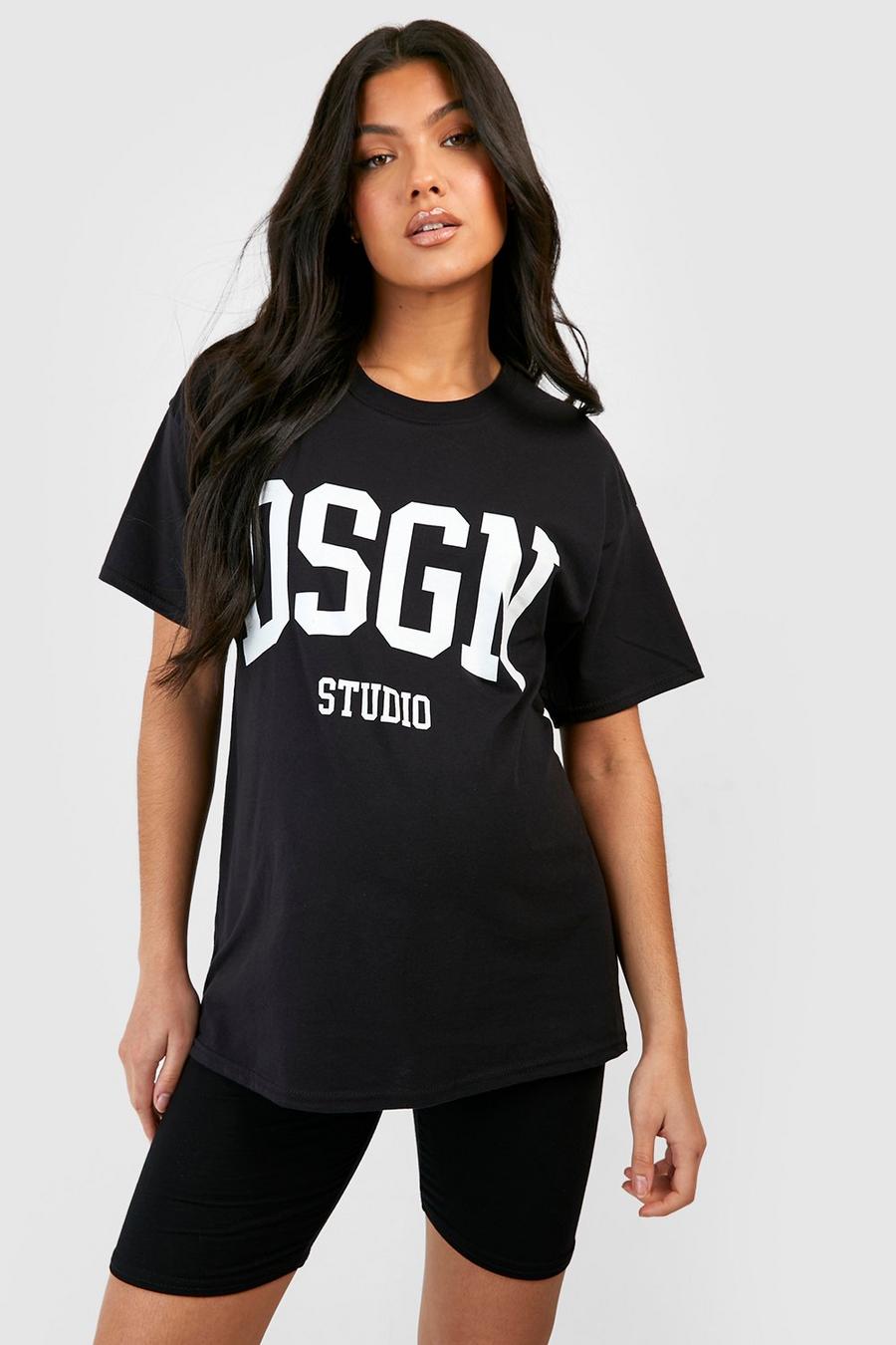 Umstandsmode Dsgn Studio T-Shirt & Radlershorts, Black