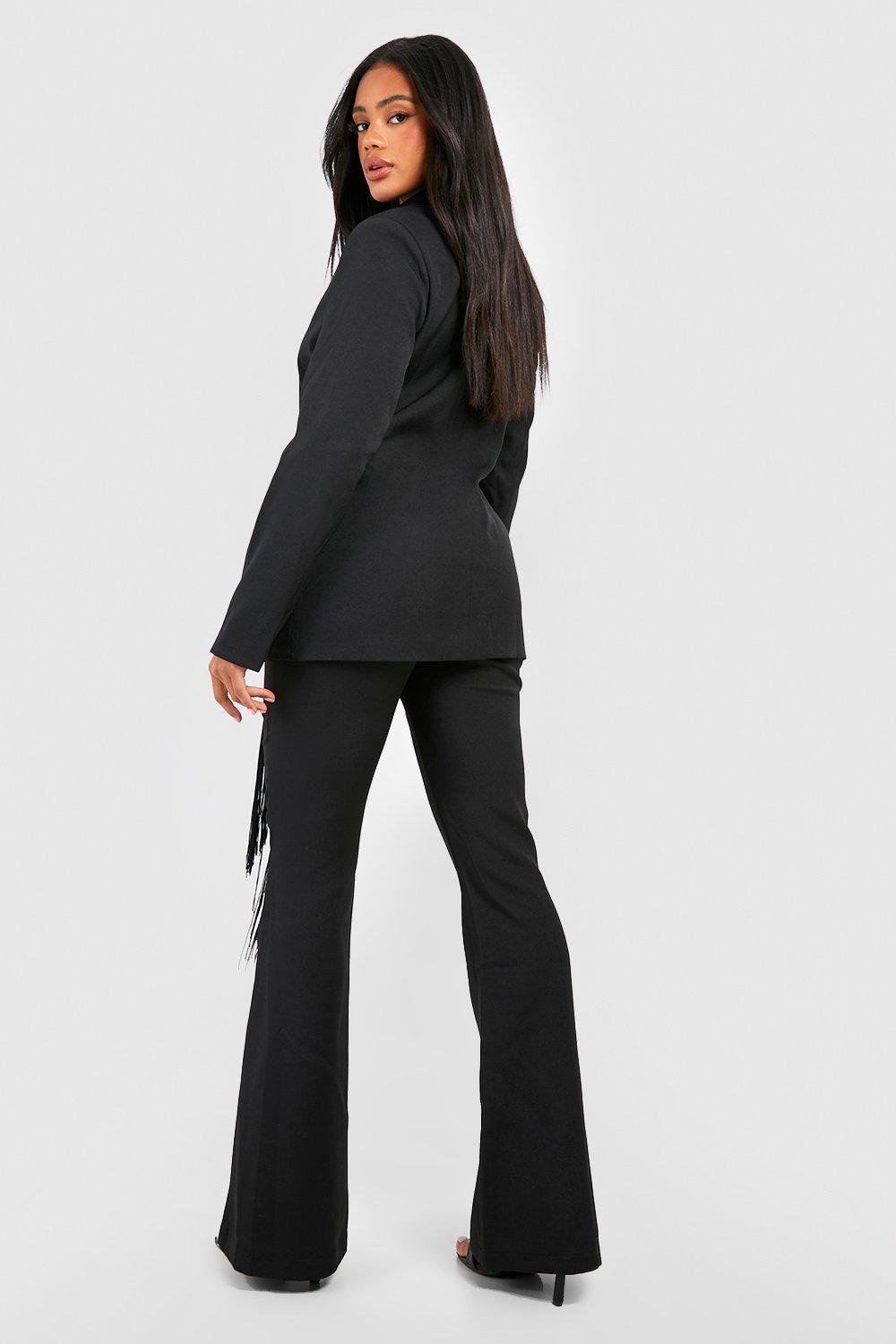 Fit & Flare Seam Front Dress Pants