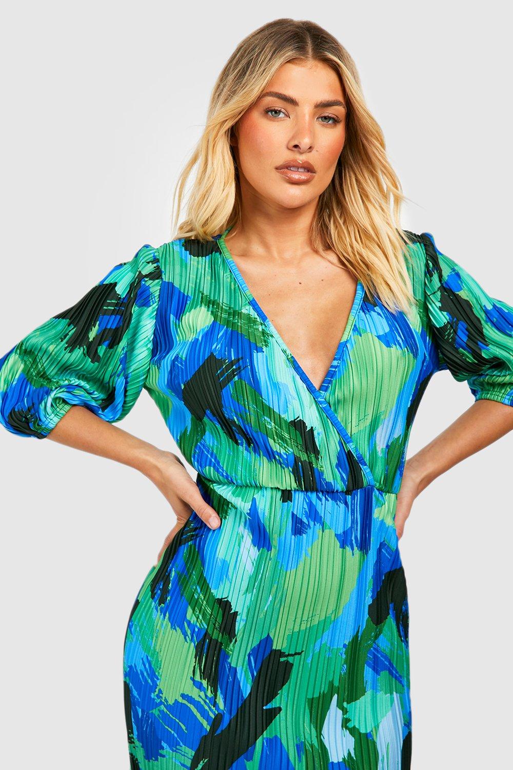 Boohoo tropical outlet dress