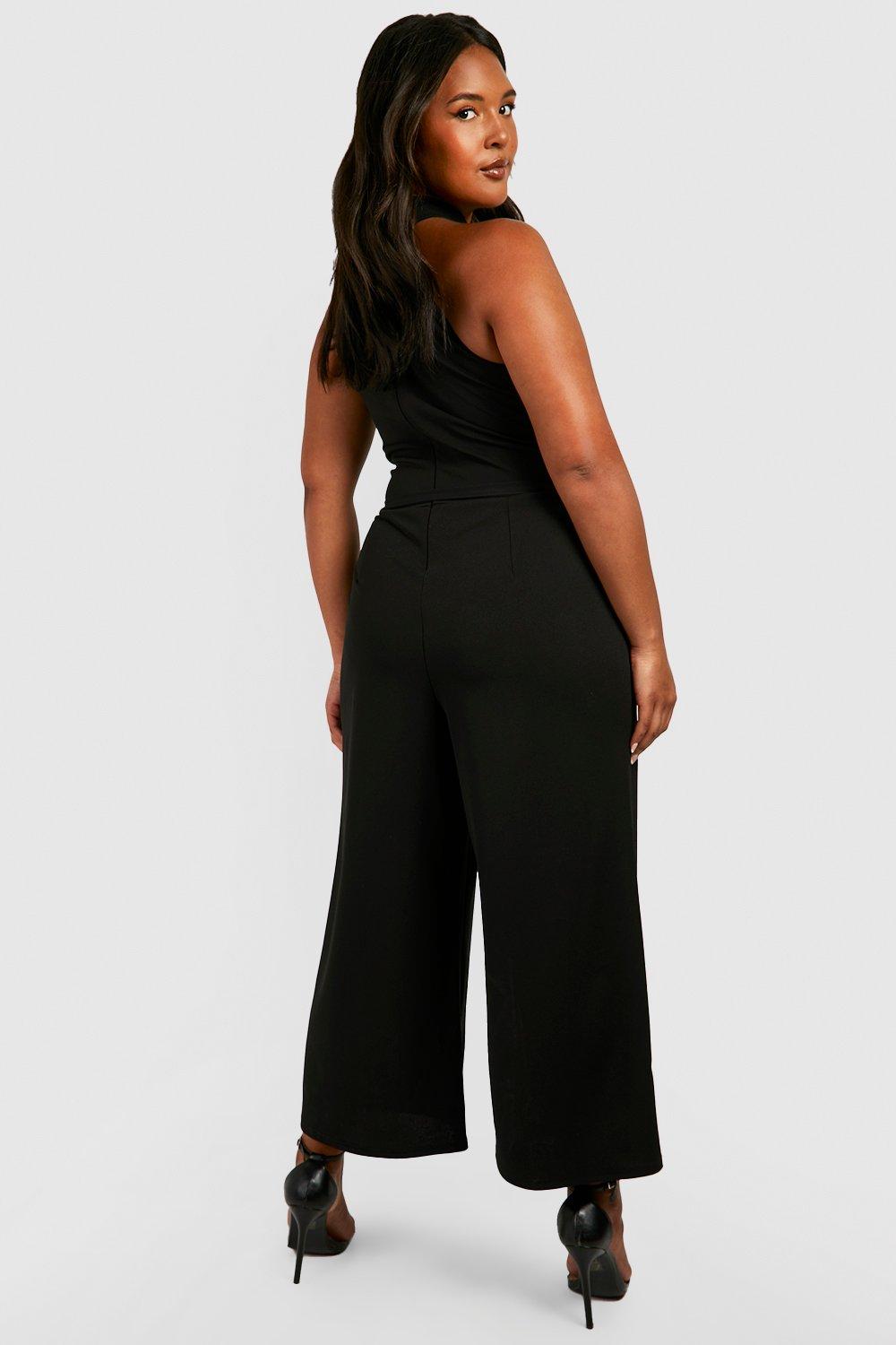 Halter cheap culotte jumpsuit