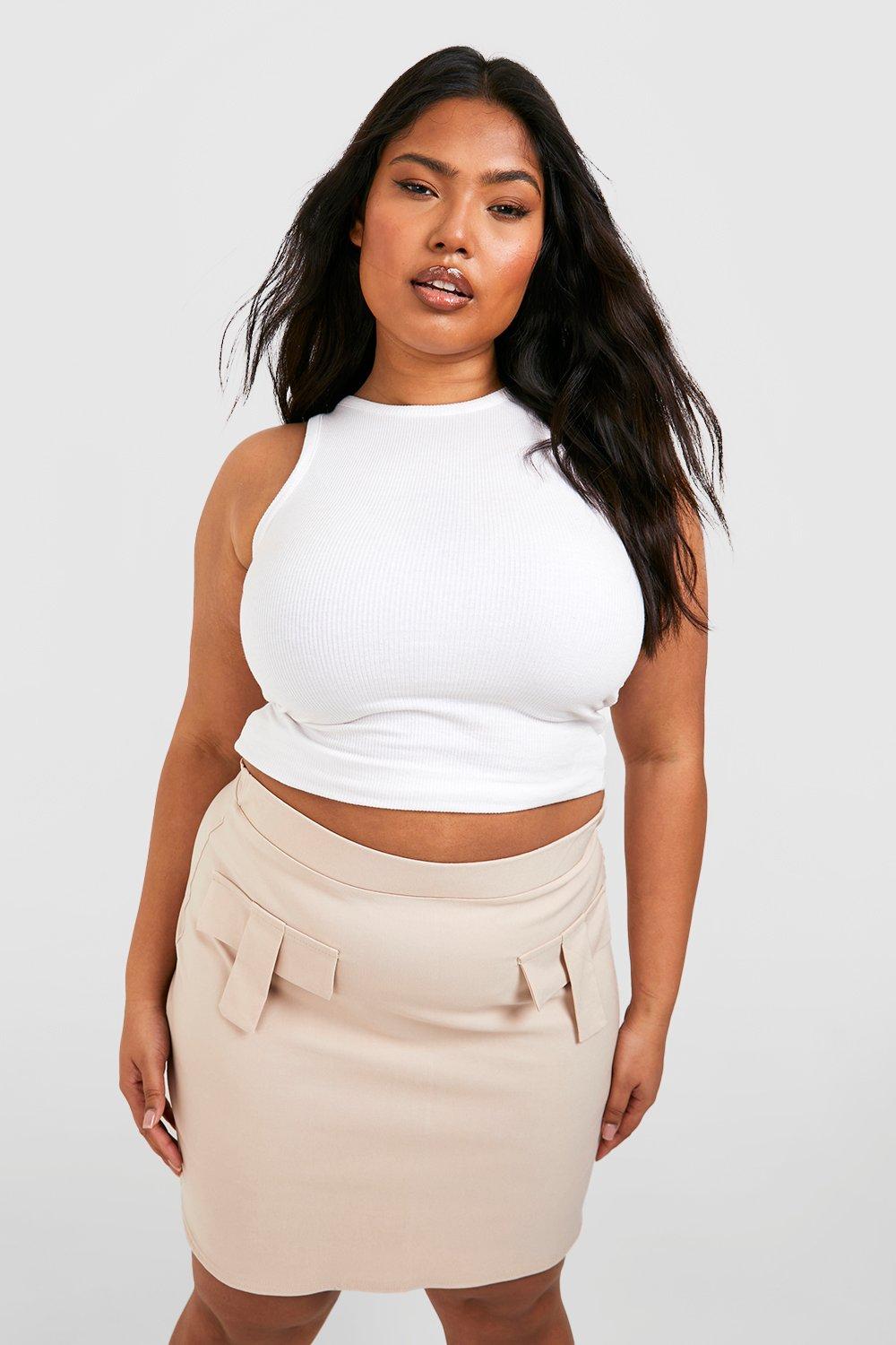 Ladies skirts boohoo best sale