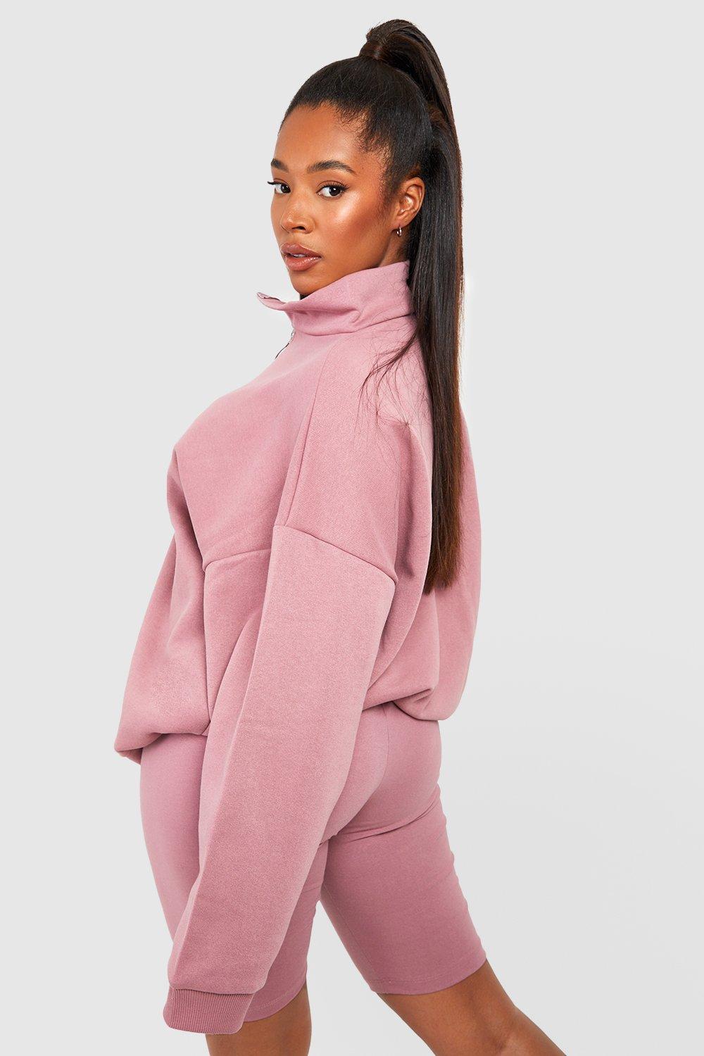 Grande taille Ensemble avec sweat oversize et short cycliste