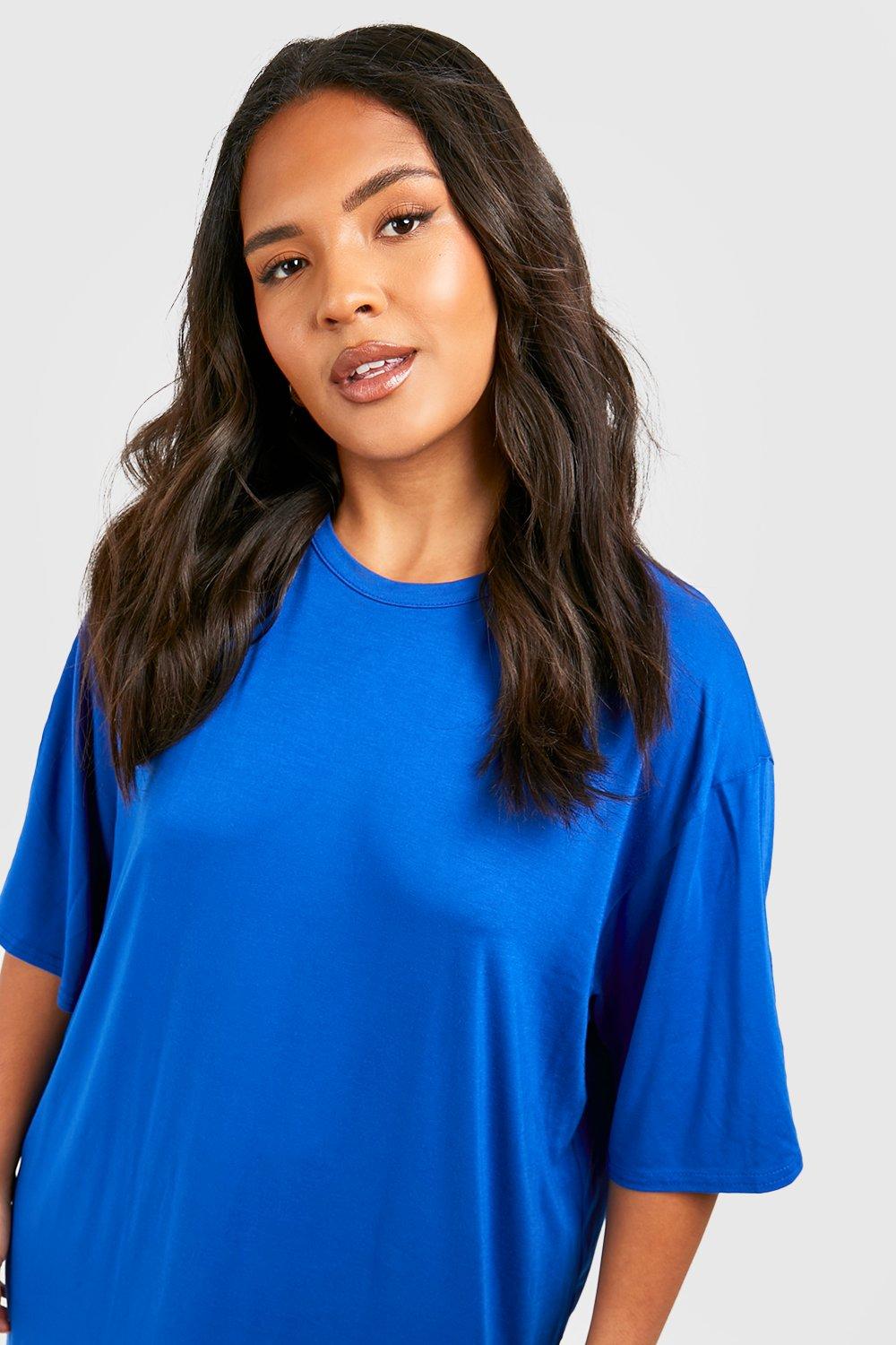 Royal blue tshirt outlet dress