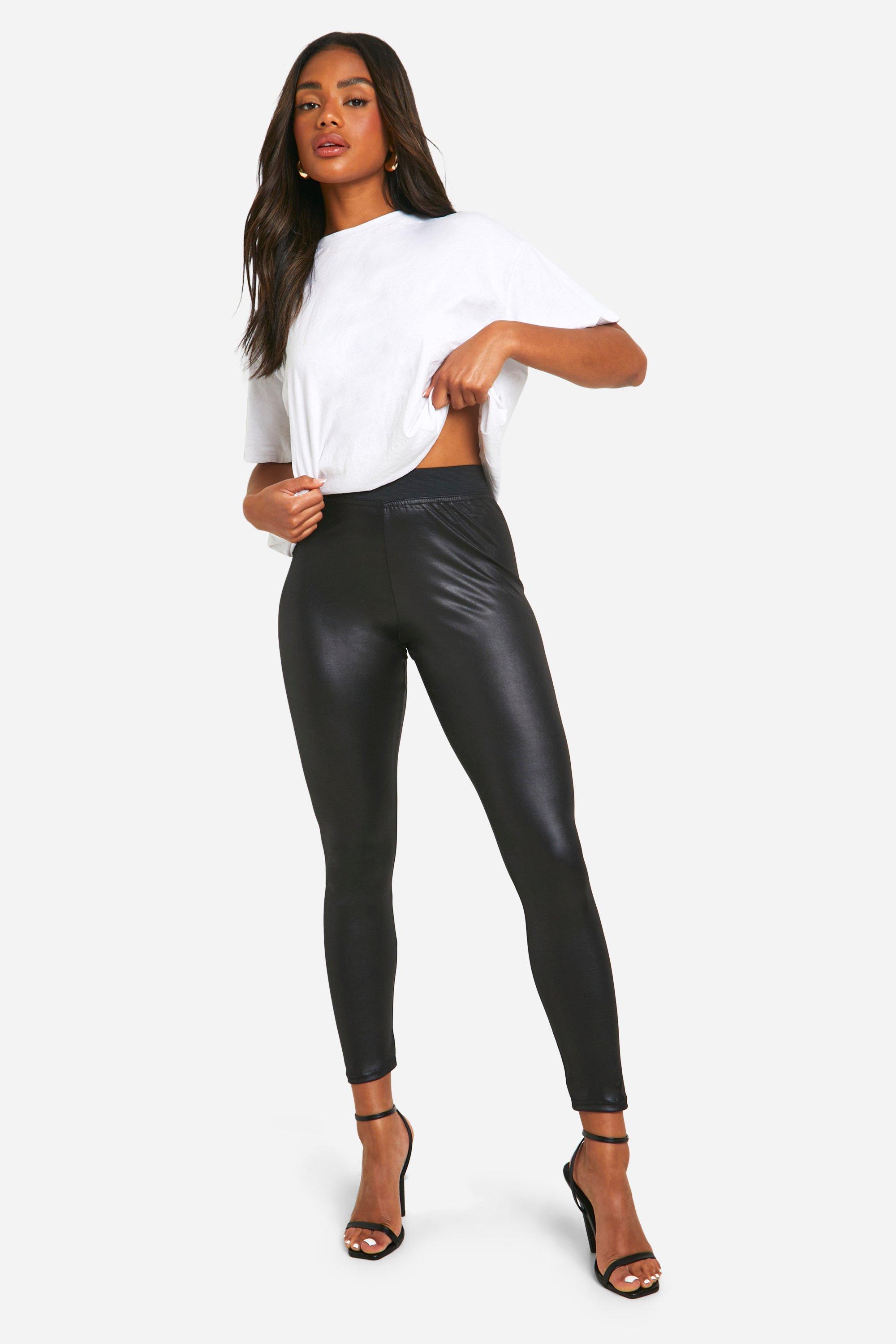 Tall Vinyl Leggings boohoo UK