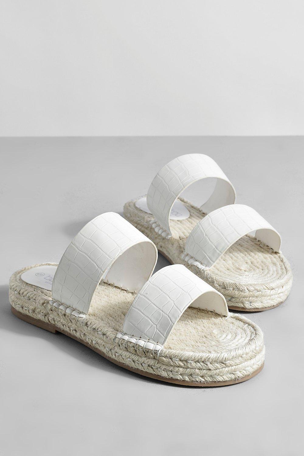 Croc double strap online sandals