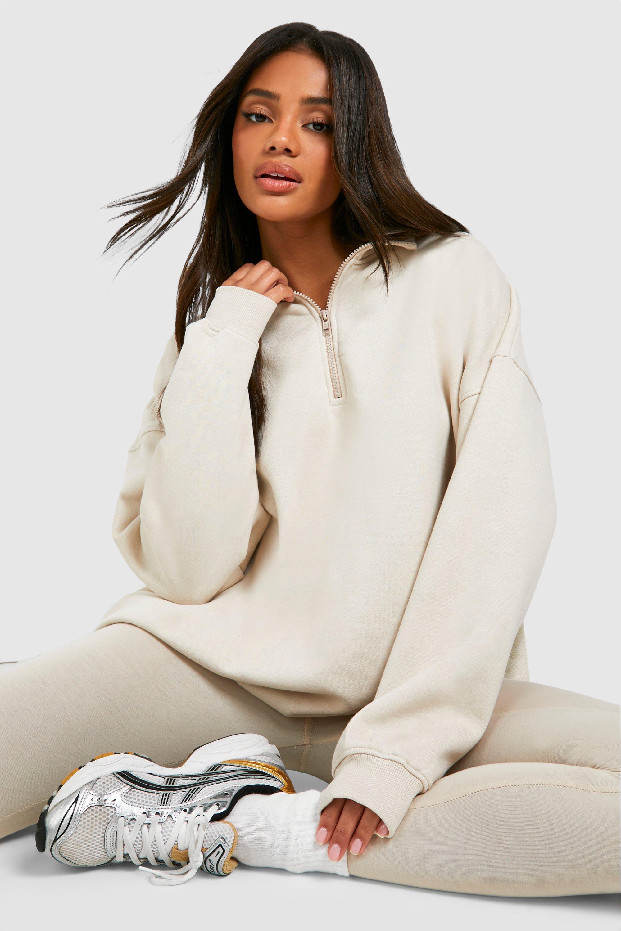 Oversized discount beige sweatshirt