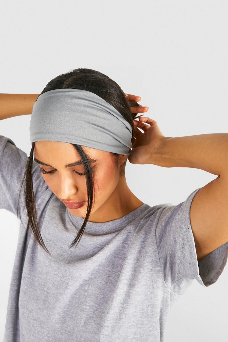 Grey Single Jersey Headband