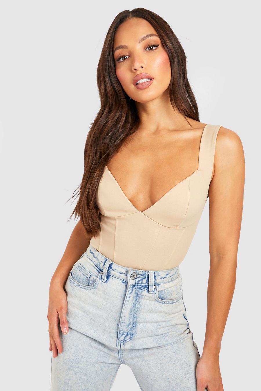 Out From Under Cut It Out Satin Bustier Bodysuit