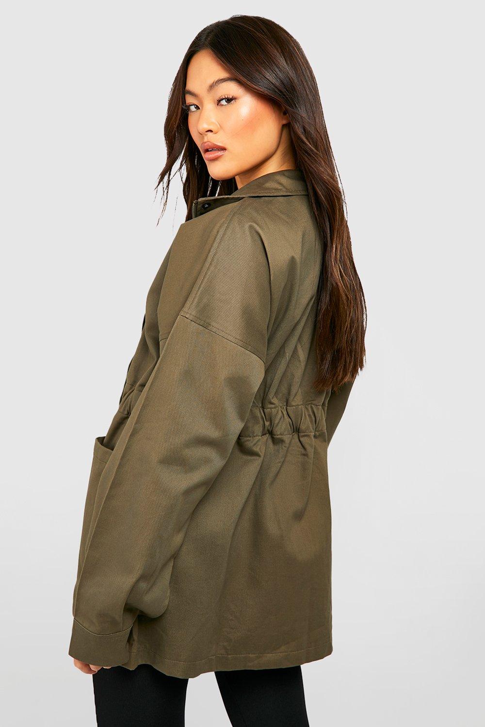 Synch Waist Twill Utility Jacket