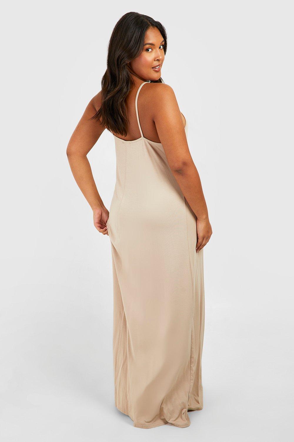 Pluss beige 2025 maxi dress