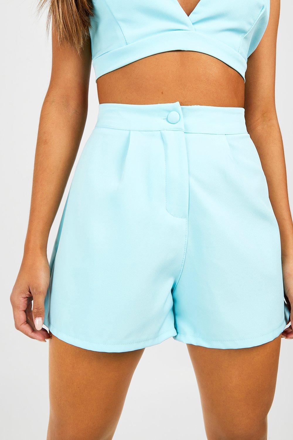 Baby blue sale tailored shorts