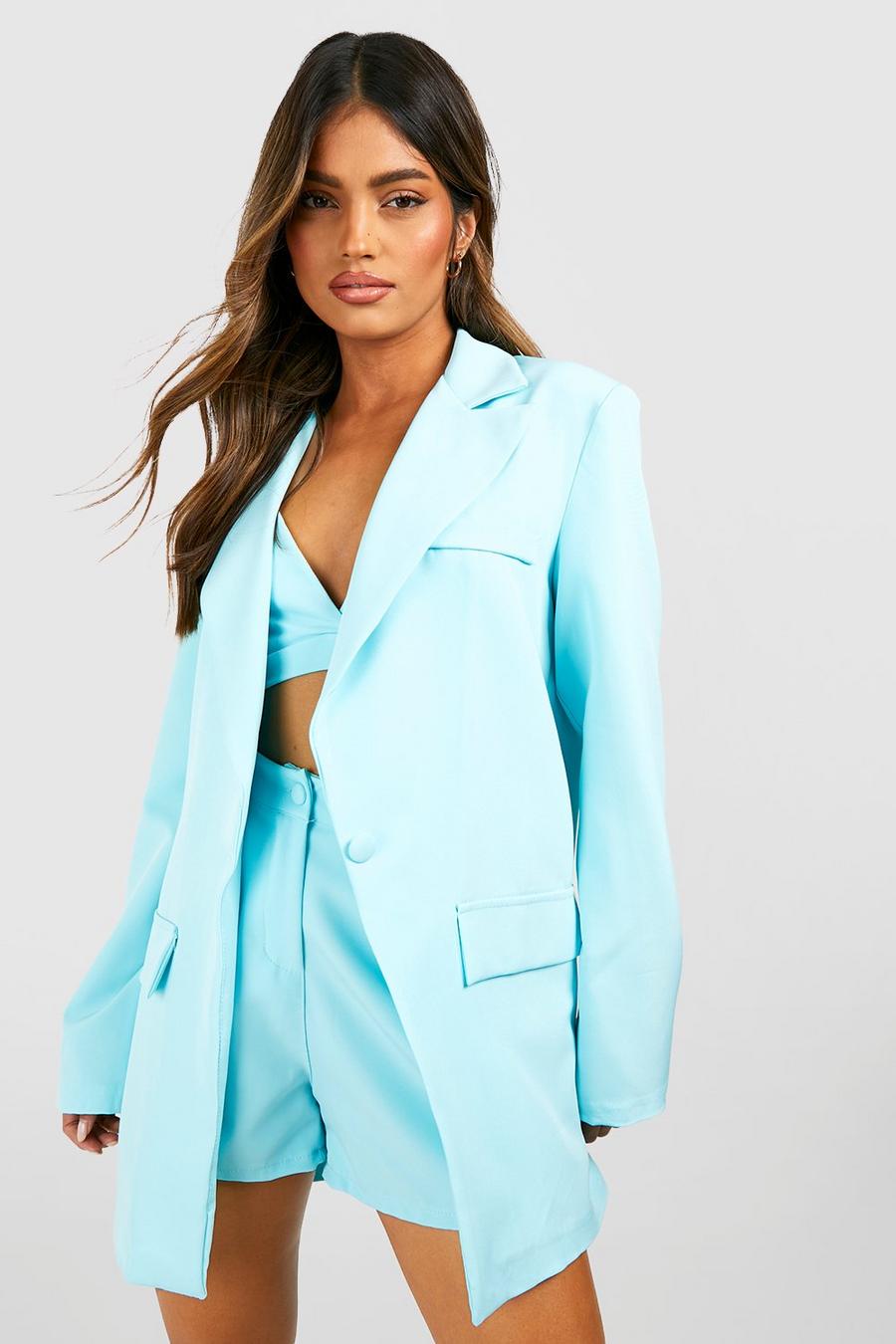 Aqua Relaxed Fit Oversized Tailored Blazer image number 1