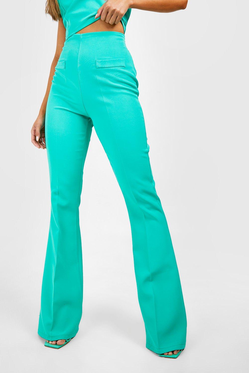 Seam Detail Fit & Flare Pants