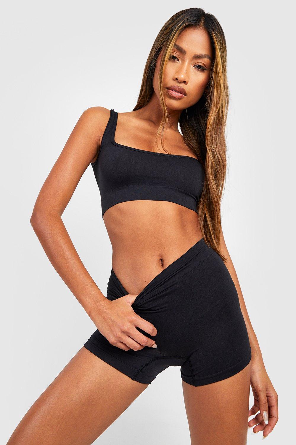 Buy Boohoo Design Studio Jersey Bralette In STONE