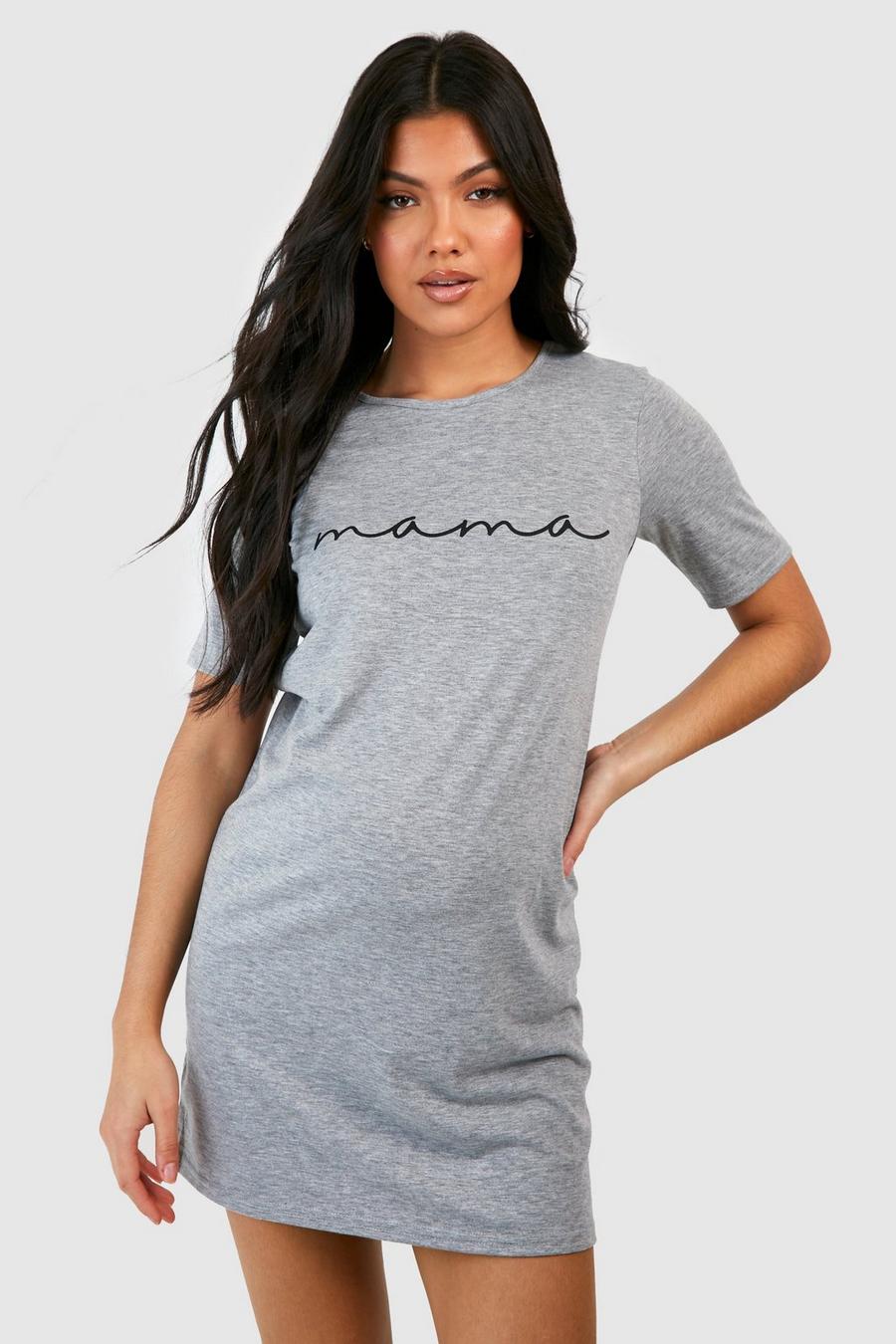 Grey marl Maternity Mama Nightgown image number 1