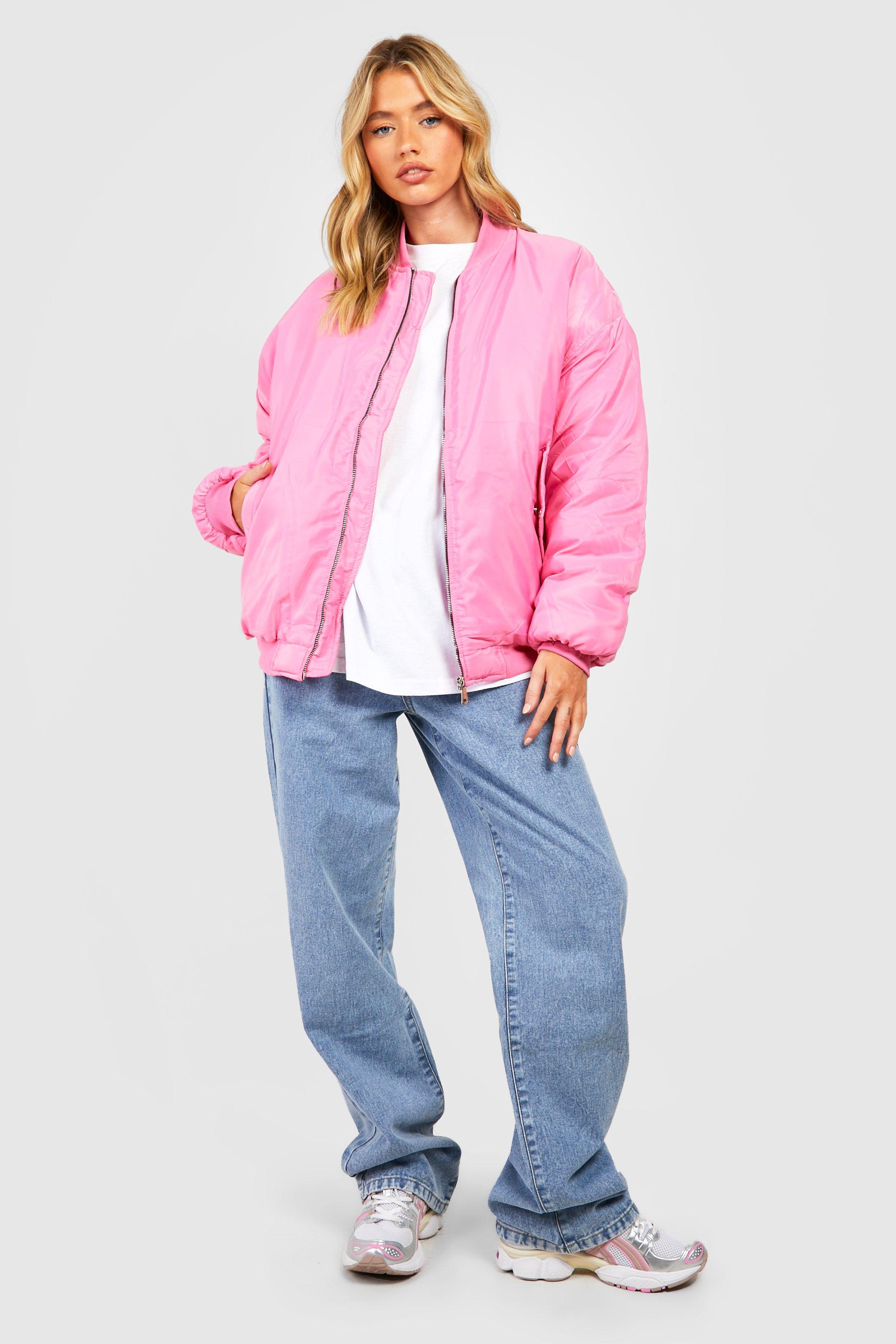 Pink jacket outlet boohoo