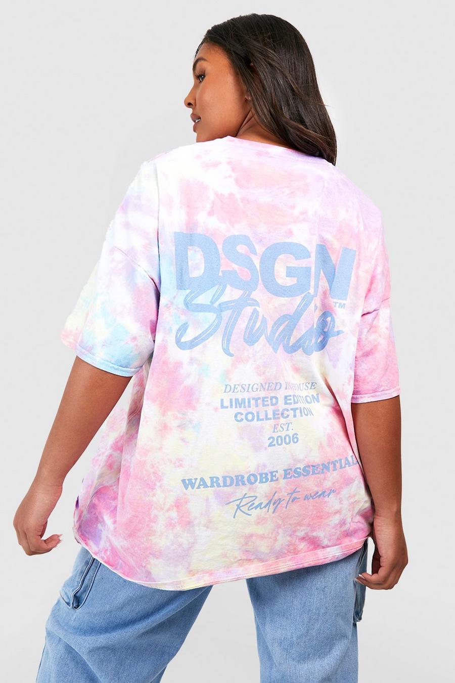 Multi Plus Dsgn Studio Tie Dye T-shirt image number 1