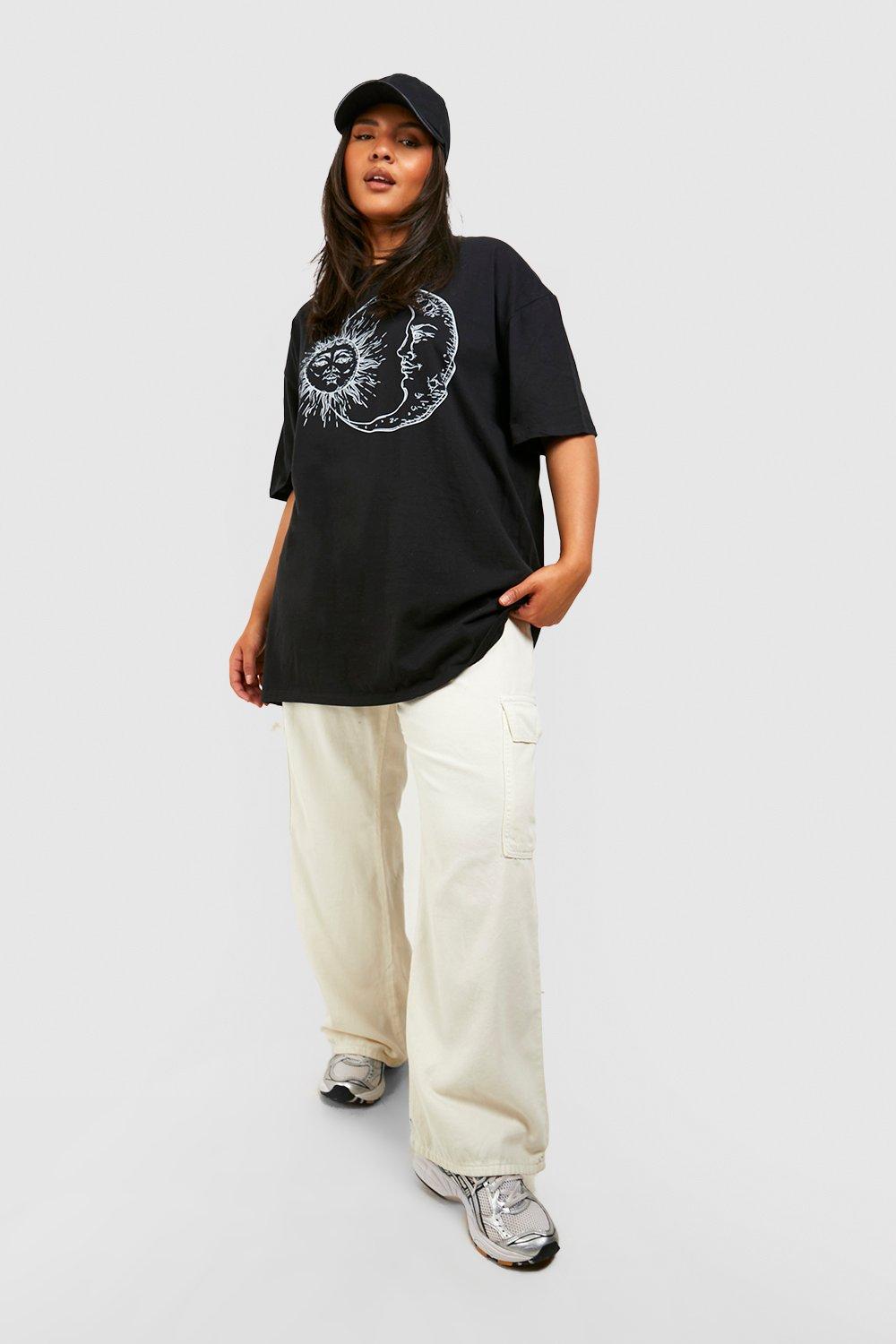 Sun and moon store oversized t shirt