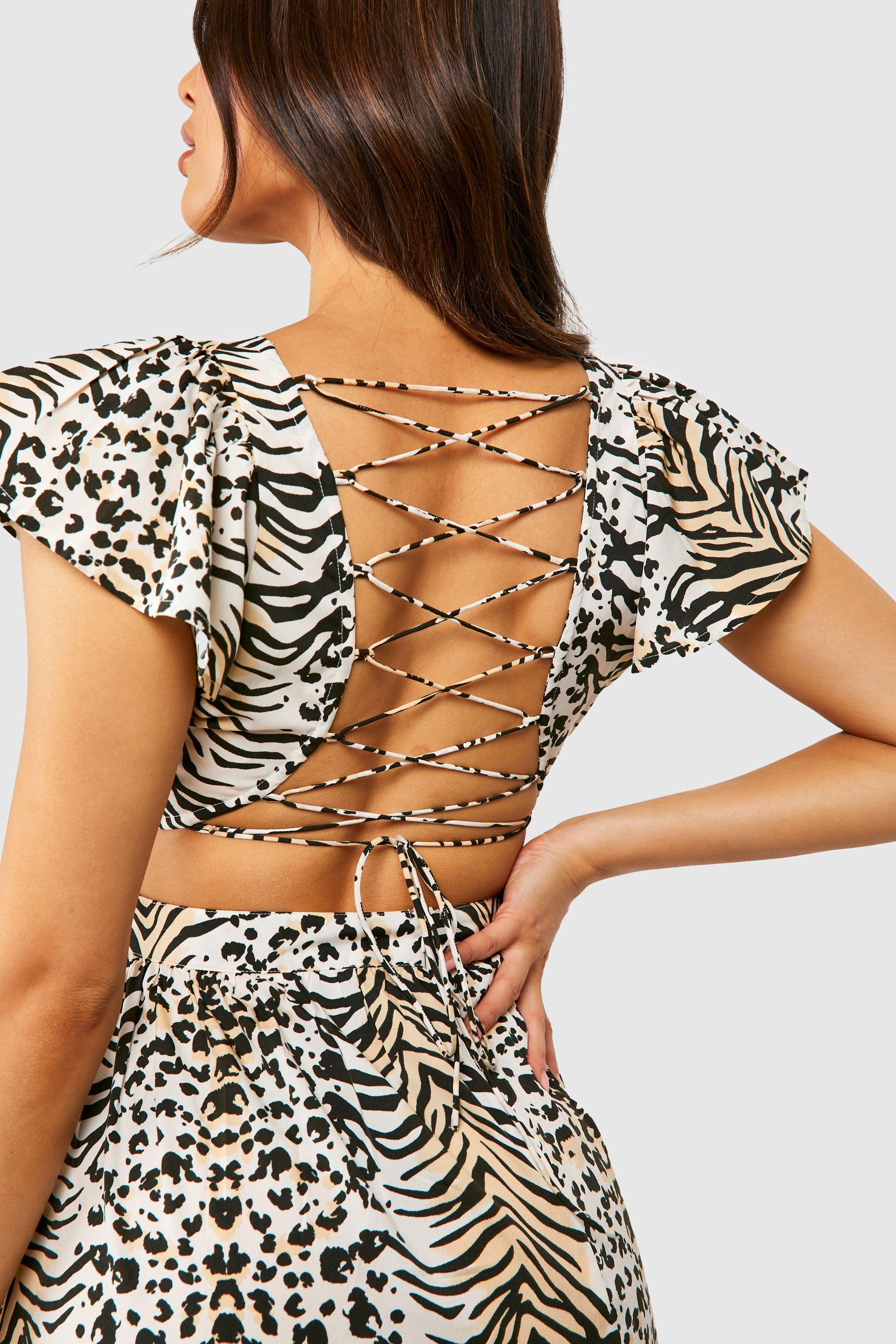 Boohoo animal outlet print