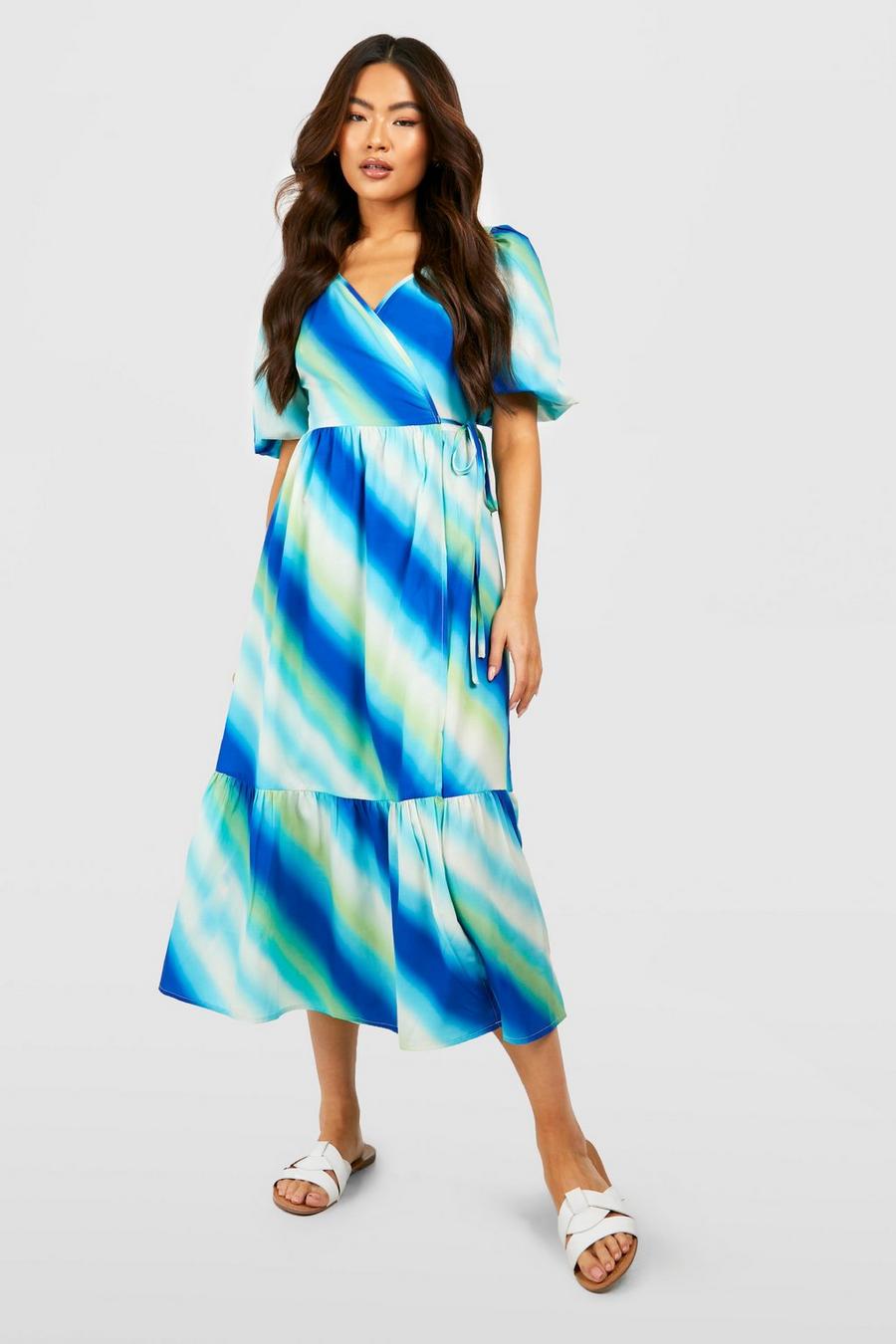 Blue Ombre Maxi Dress image number 1