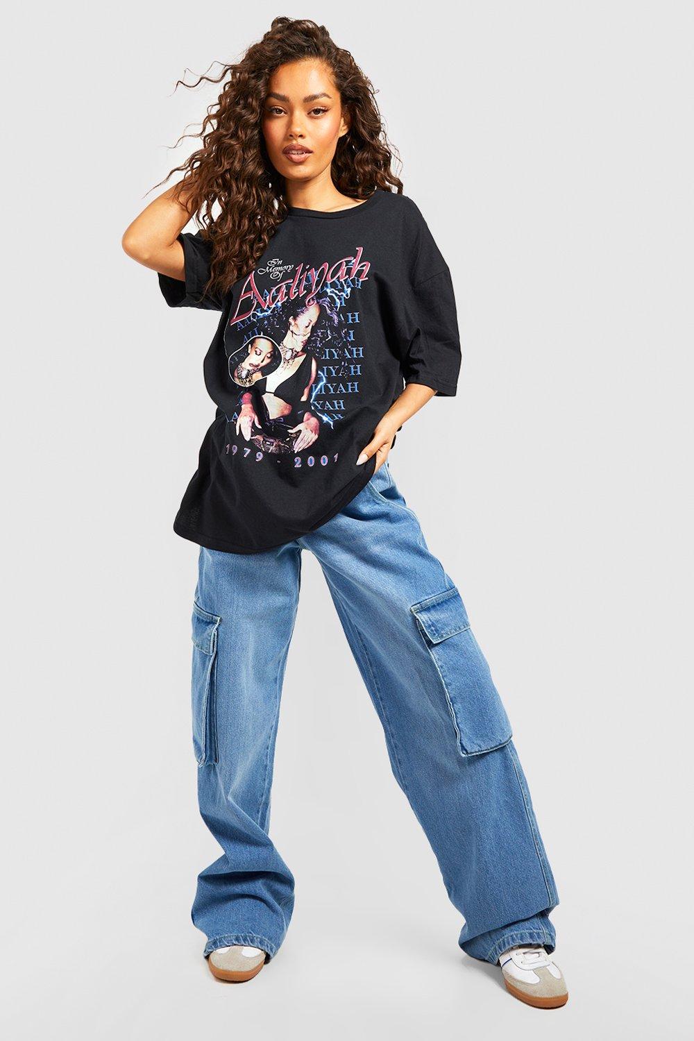 Aaliyah Petite Bandeau Wide Leg Jumpsuit in Black