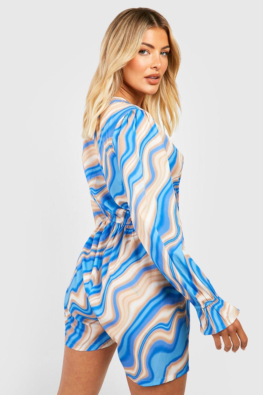 Long sleeve playsuit store boohoo