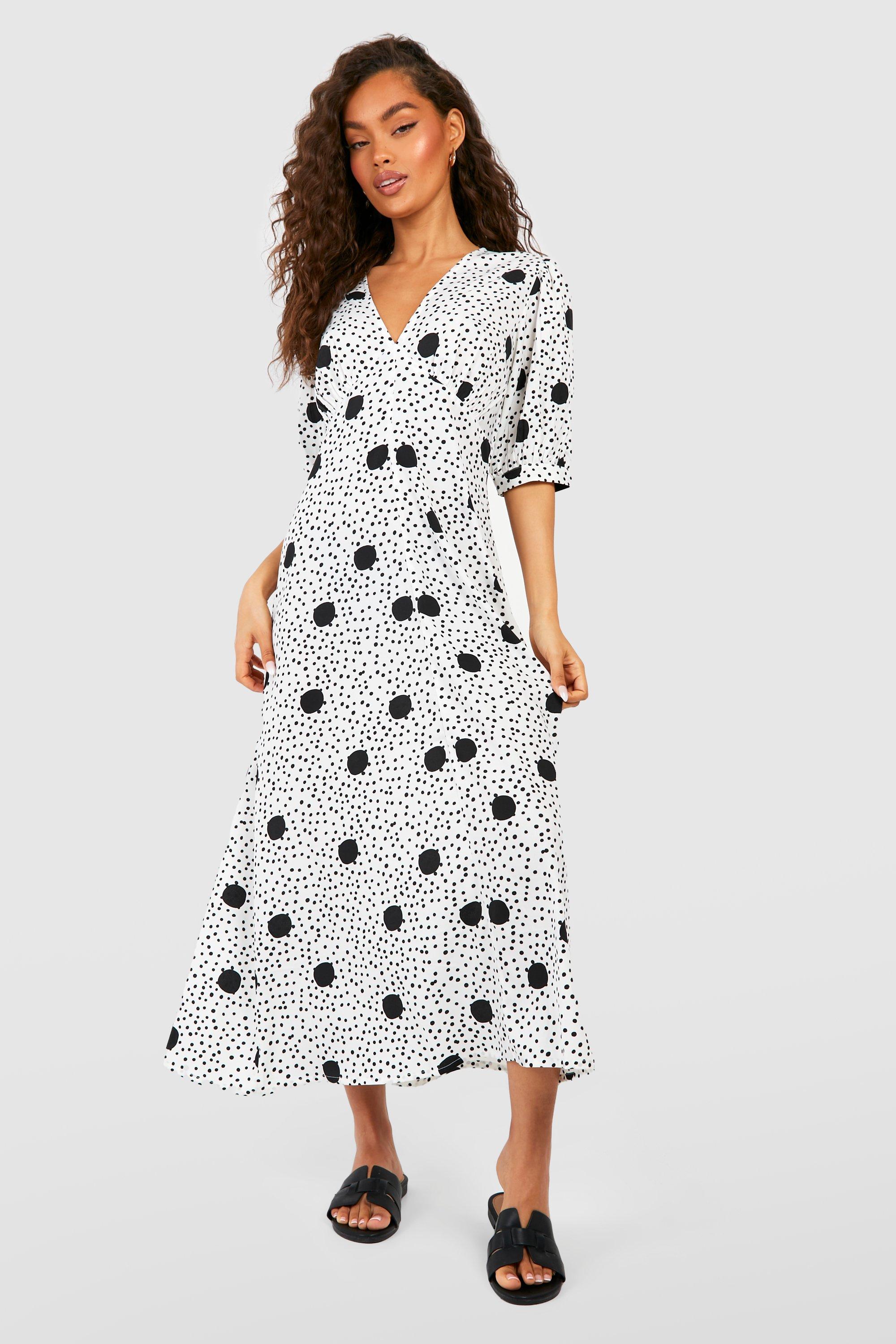 Black and white dress clearance boohoo