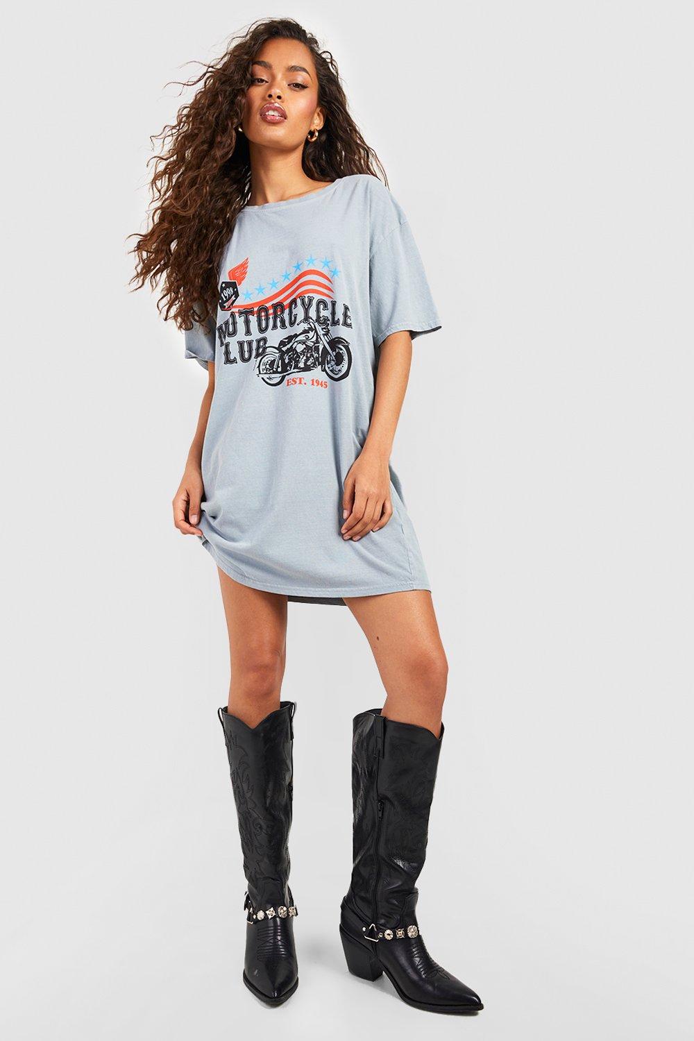 Oversized graphic 2024 t shirt dress