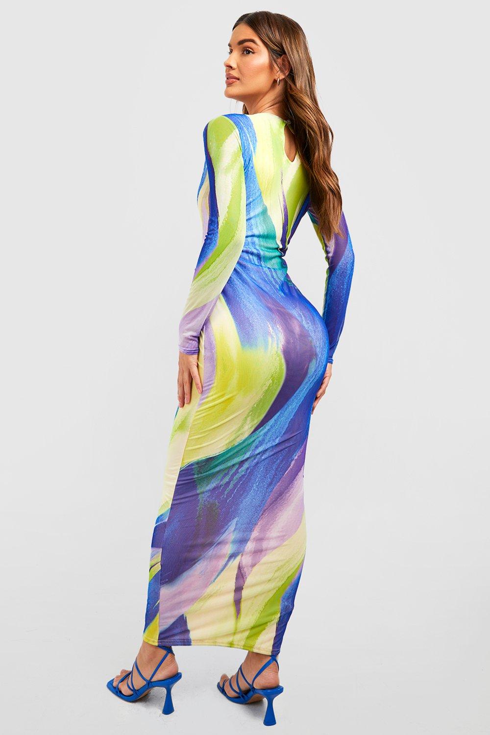 Colorful 2025 mesh dress