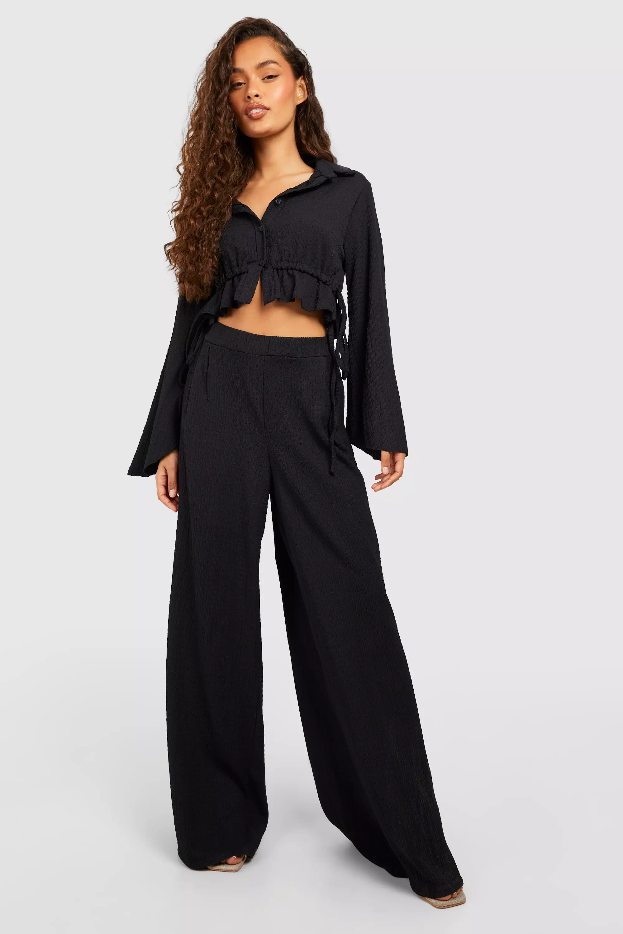 Crinkle best sale palazzo pants