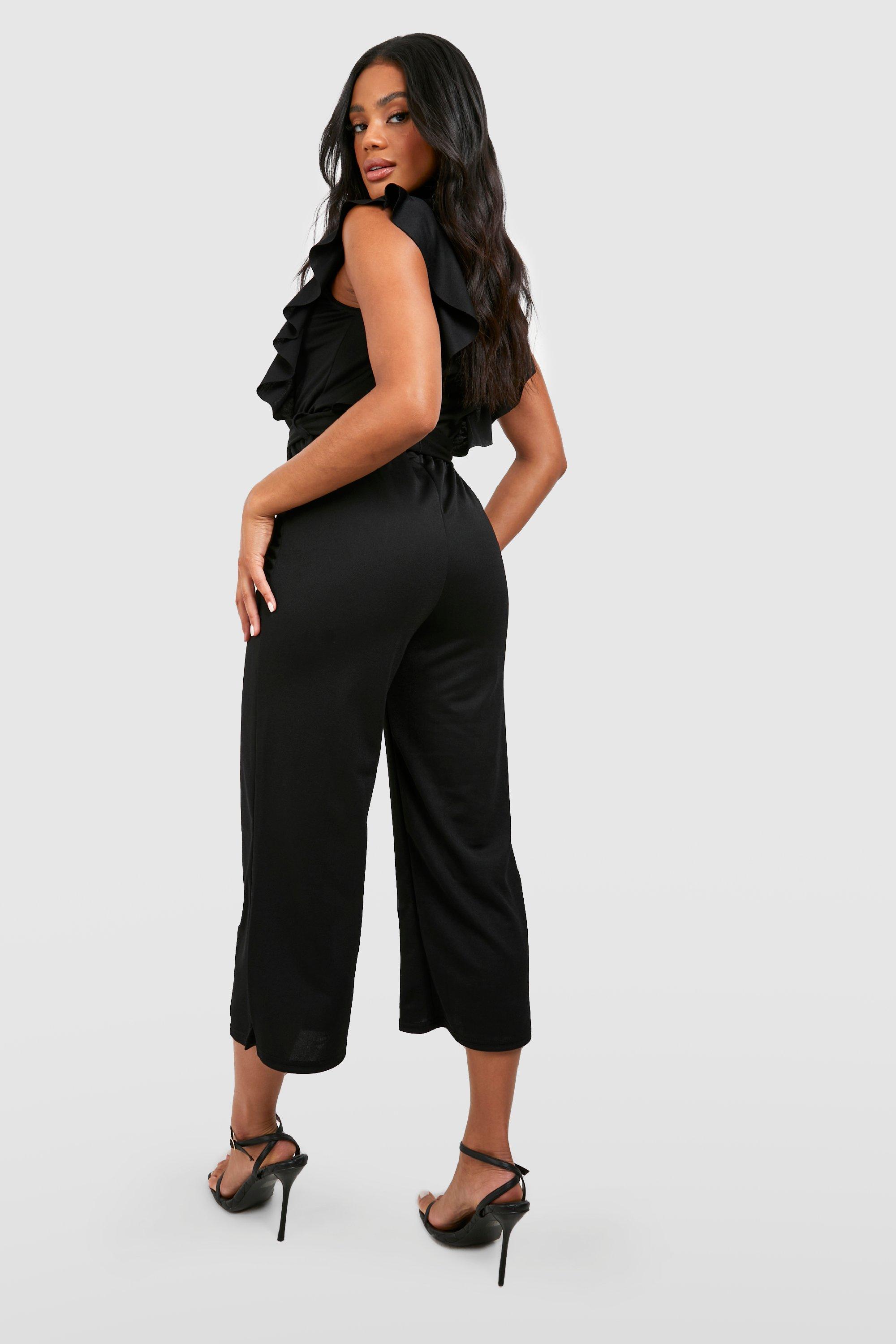 Belted sales culotte jumpsuit