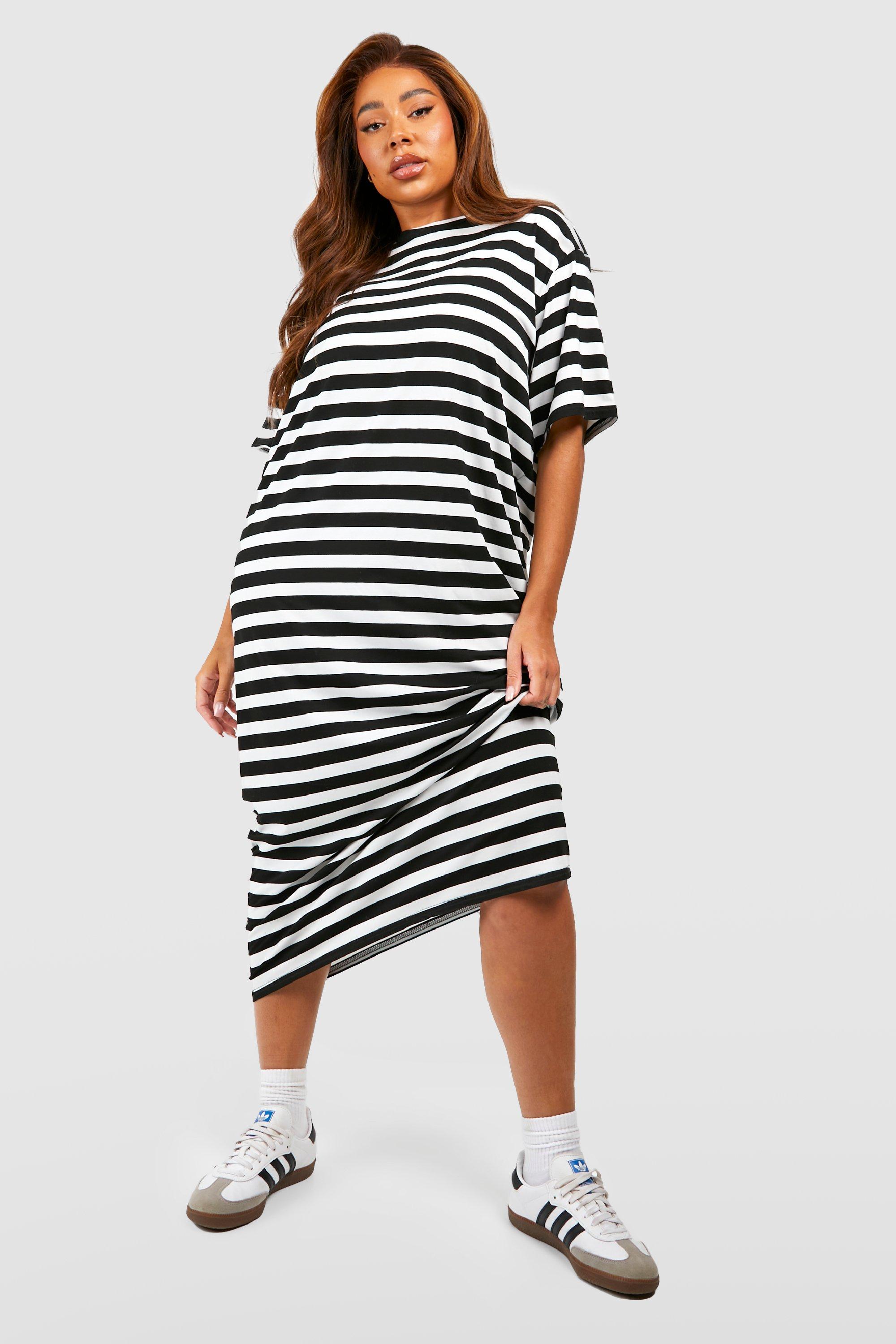 Plus Original Oversized T Shirt Dress boohoo UK