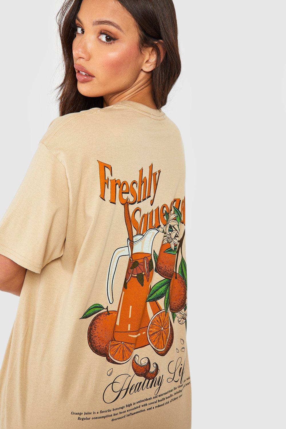 Orange juice cheap t shirt