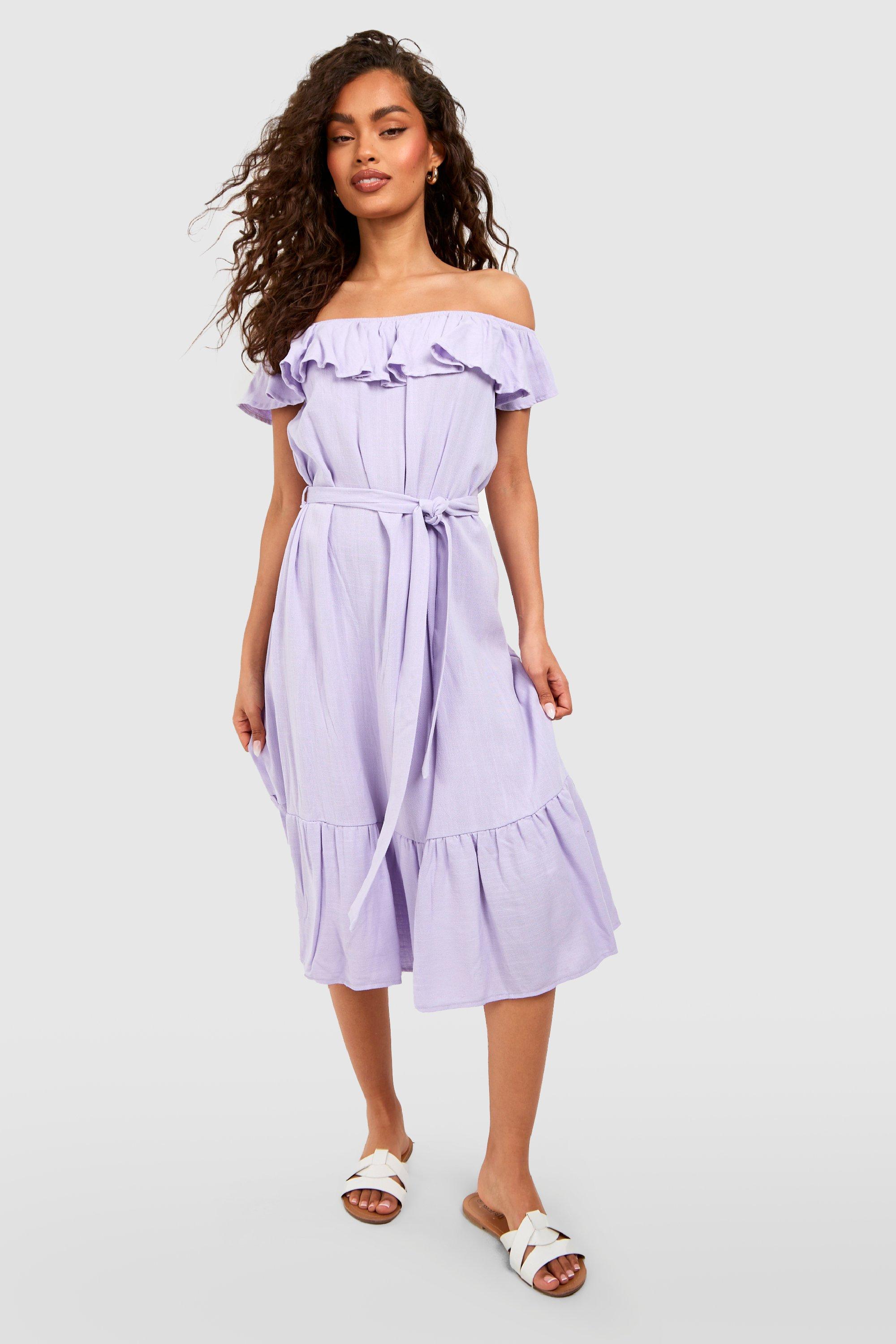 Bardot frill shop midi dress