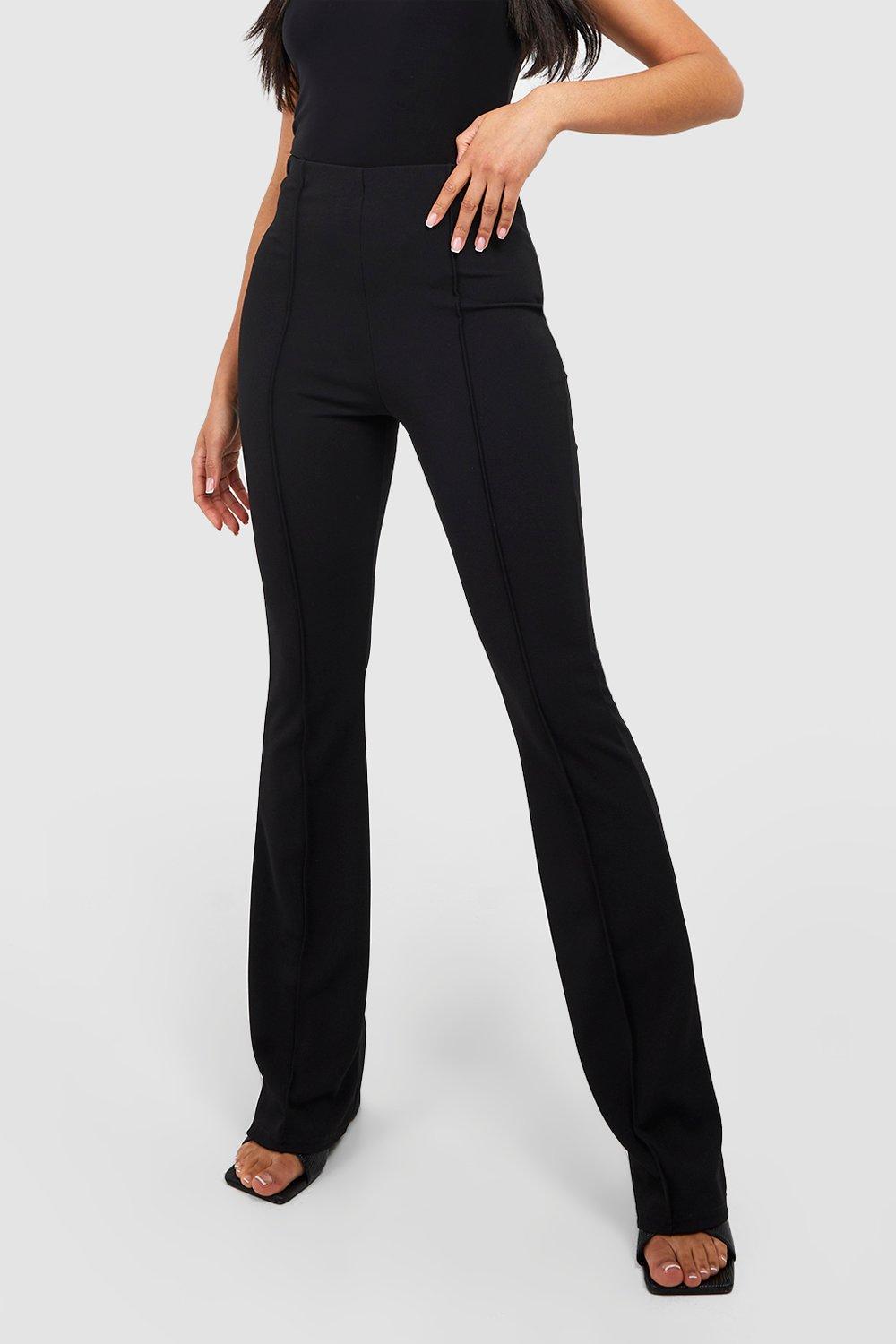 Black Front Seam Slim Fit Legging