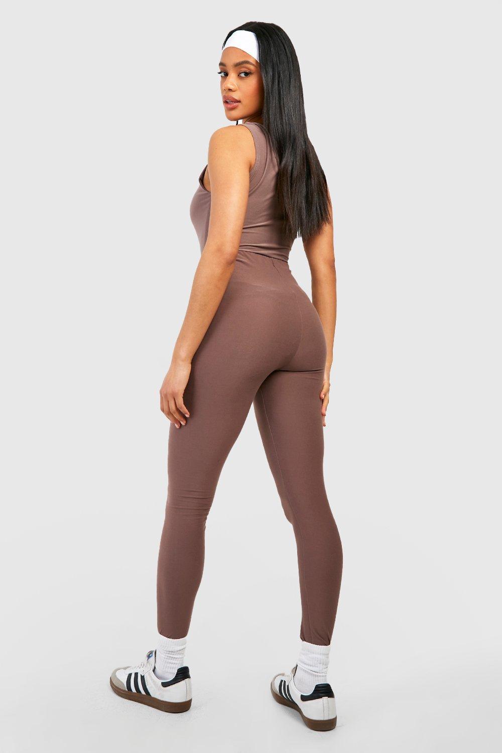 SOFT TOUCH LEGGINGS - taupe brown