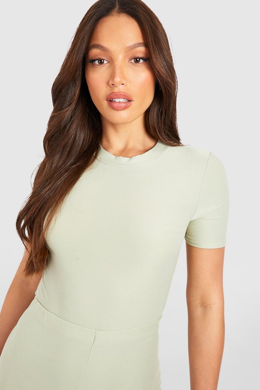 Sage Tall Soft Touch Short Sleeve Bodysuit image number 1