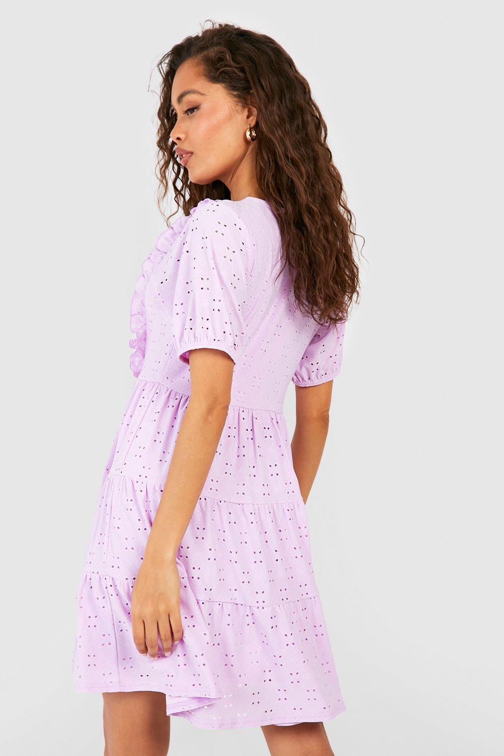 Lilac dress outlet boohoo